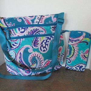 Vera Bradley Hipster in Paisley w/wallet